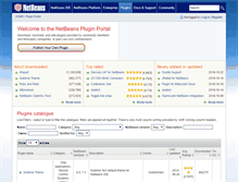 Tablet Screenshot of plugins.netbeans.org